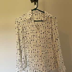 portofino safety clip slim fit blouse